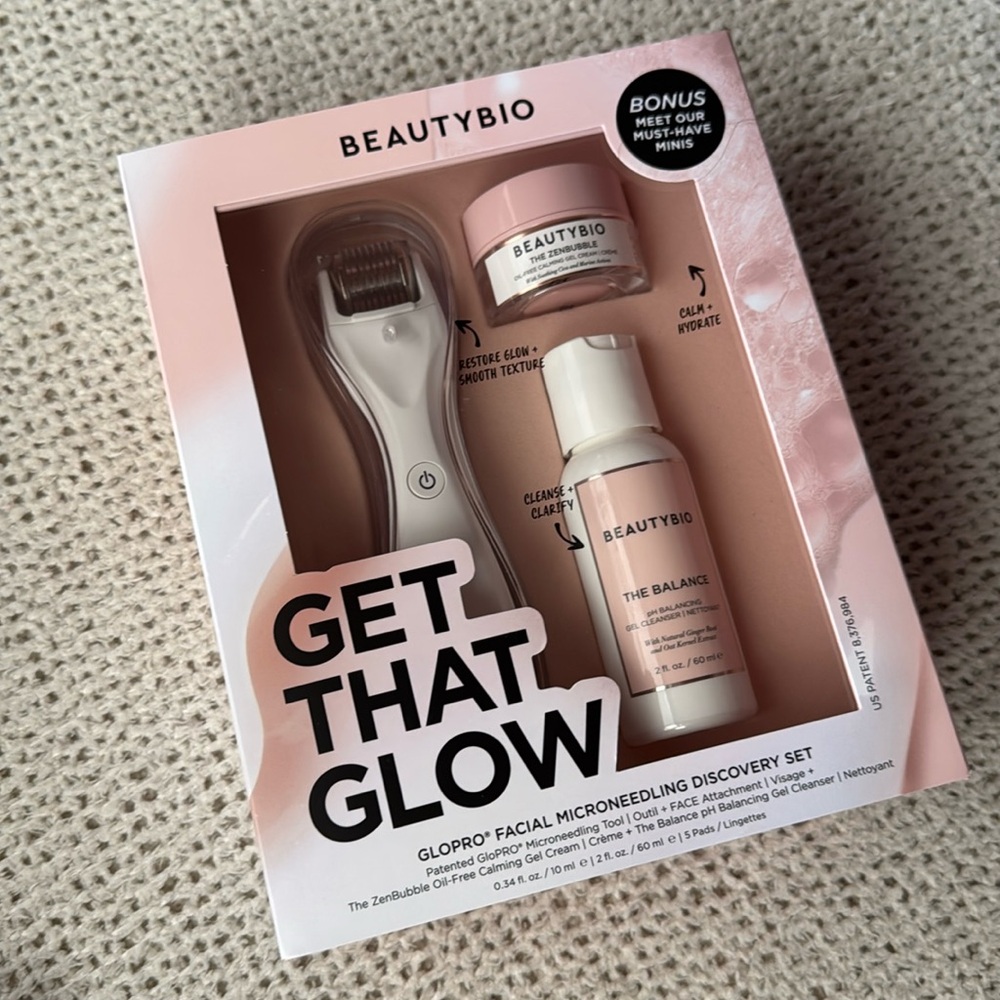 New BeautyBio
Get That Glow - GloPRO® Microneedling Tool & Discovery Set